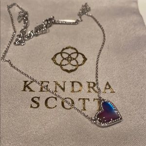 KENDRA SCOTT WATERCOLOR HEART NECKLACE